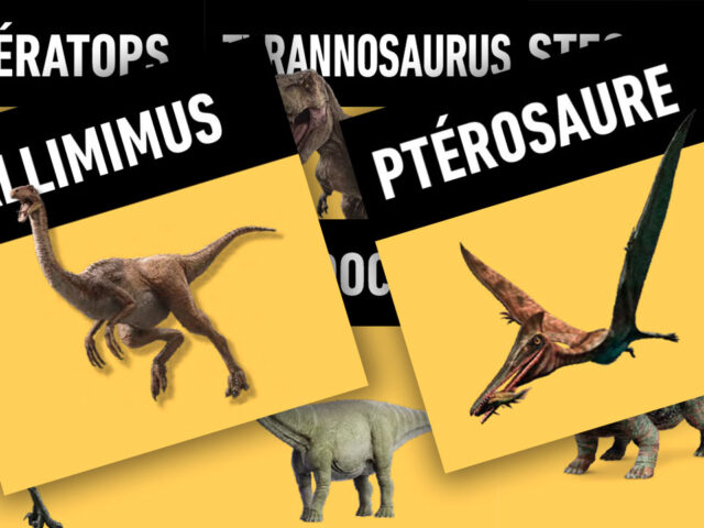 Quels sont les dinosaures animés présents dans le Fantastic Dinos Show ?