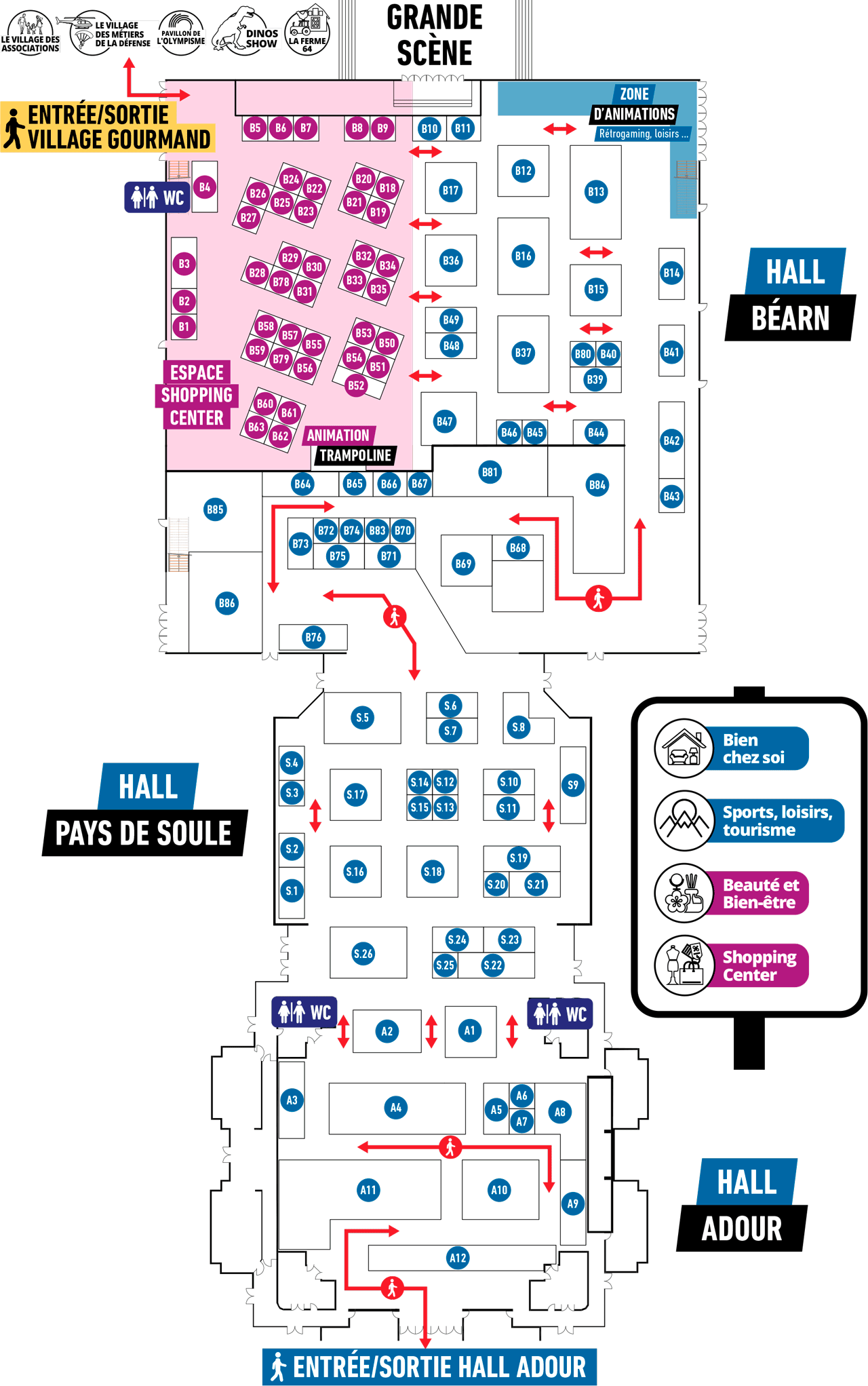 foire de pau 2023 plan des stands v2