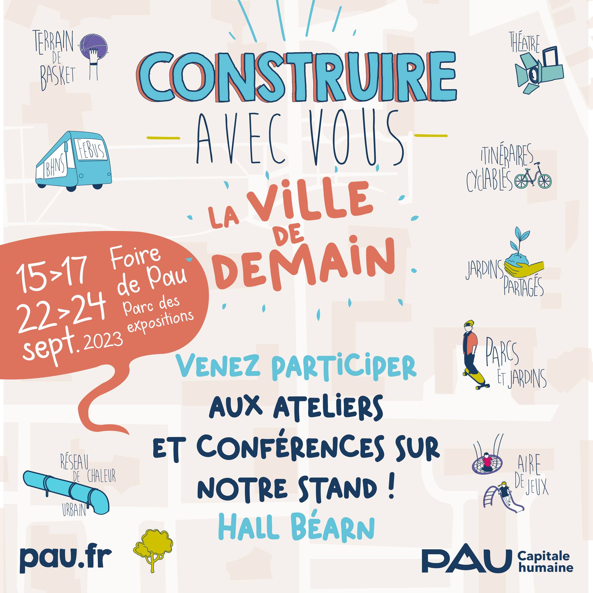 pau agglo affiche foire de pau 2023